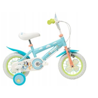 26. TOIMSA Bluey 12" Children's Bicycle Blue and Lime