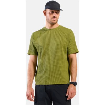 3. ODLO Men’s Short-Sleeve Crew-Neck T-Shirt CUBIC, Green