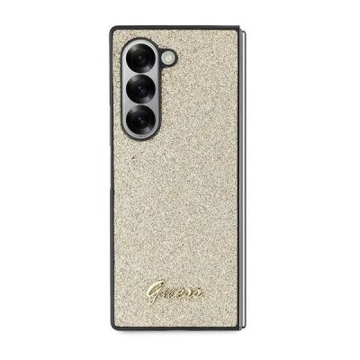 2. Guess 4G Glitter Script Case for Samsung Galaxy Z Fold 6 - Gold