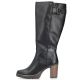 3. Black women's leather heeled boots Rieker Y2581-00