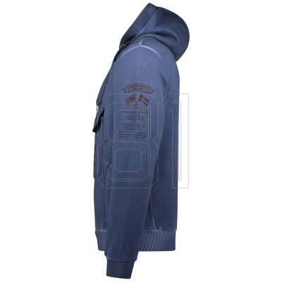 4. Geographical Norway Gymclass EO Tiedye Badge Sweatshirt M WU8270H-GNO-NAVY