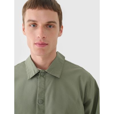 3. Men's transitional shirt jacket 4F 4FRSS24TTJAM0887-44S