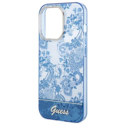 6. Guess GUHCP14LHGPLHB iPhone 14 Pro 6.1" blue/blue hardcase Porcelain Collection
