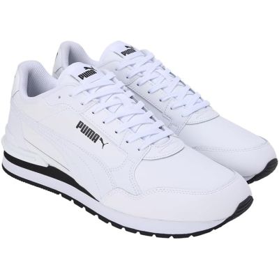 5. Puma ST Runner v4 L men's high-top sneakers white (399068-07)