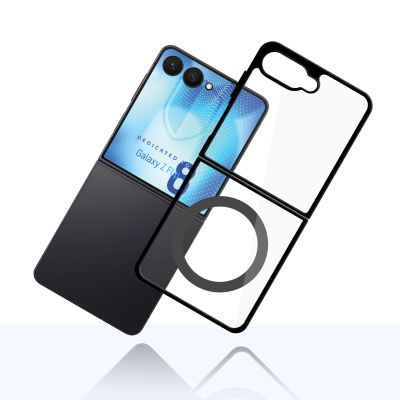 9. 3mk Satin Armor Case+ Flip for Samsung Galaxy Z Flip 8 - transparent