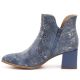 3. Women's openwork ankle boots with a block heel, blue M.Daszyński SA217-6