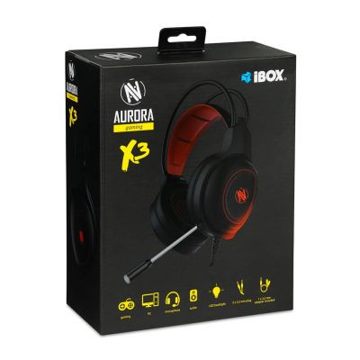 5. I-BOX X3 GAMING HEADPHONES WITH MICROPHONE, LED