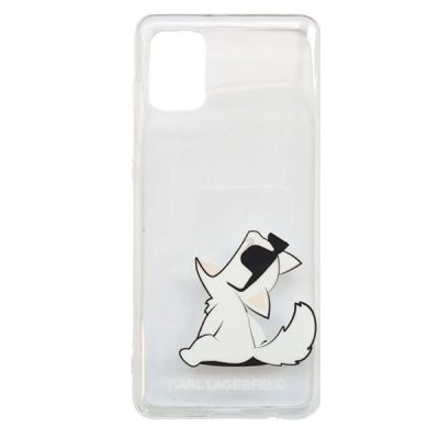 2. Karl Lagerfeld Choupette Fun Case for Samsung Galaxy A31 - Transparent