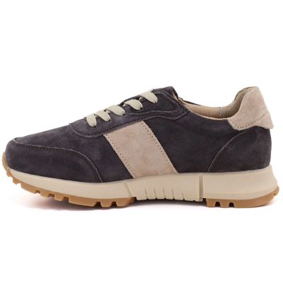7. Women's leather shoes, sneakers, brown, Potocki 40354