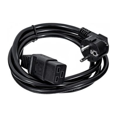 GEMBIRD SERVER POWER CABLE C19 (SCHUKO/IEC320) 16A, 1.8M, BLACK