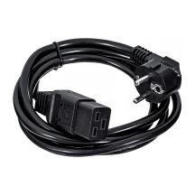 GEMBIRD SERVER POWER CABLE C19 (SCHUKO/IEC320) 16A, 1.8M, BLACK