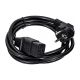 GEMBIRD SERVER POWER CABLE C19 (SCHUKO/IEC320) 16A, 1.8M, BLACK