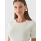 Women's crop top slim plain 4F 4FRAW24TTSHF2581-47S