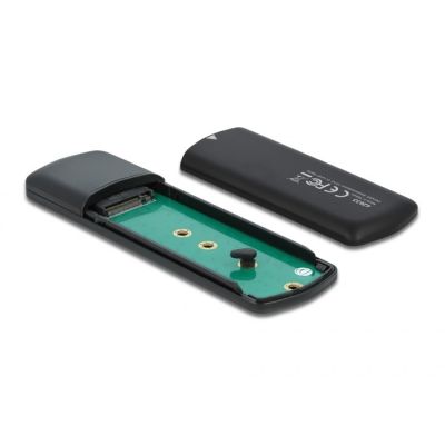 3. DeLOCK External USB Type-C Enclosure for M.2 NVMe PCIe or SATA SSD - Tool-free
