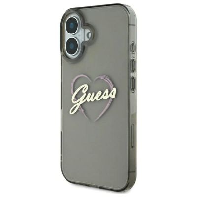 2. Guess IML Heart iPhone 16 Case - Black