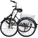2. 3-WHEEL FOLDING BIKE 24 BLACK SHIMANO 7-SPEED
