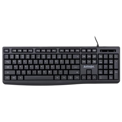 12. Activejet K-3803S USB Wired Keyboard