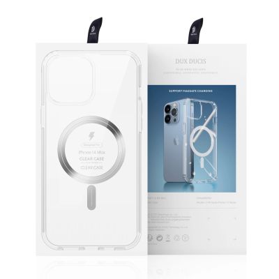 5. Dux Ducis Clin magnetic case for iPhone 14 Plus compatible with MagSafe transparent