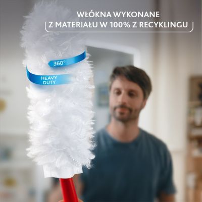 12. Vileda long-handled duster + 1 Flex&Catch insert
