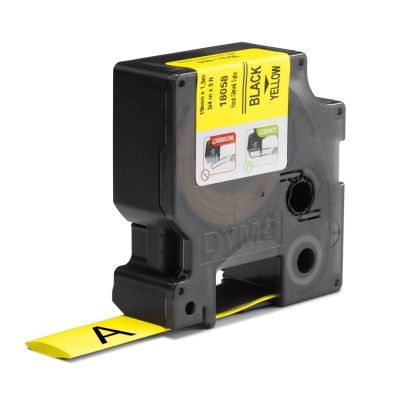 8. RHINO 19x1.5 heat shrink tape with black and yellow print