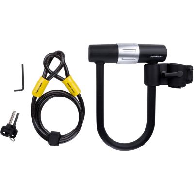4. U-LOCK BIKE LOCK + CABLE 10X1200mm DUNLOP