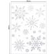 5. SILVER CHRISTMAS WINDOW STICKERS