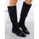 9. Women's patent suede boots, black, M.Daszyński MR2251-19