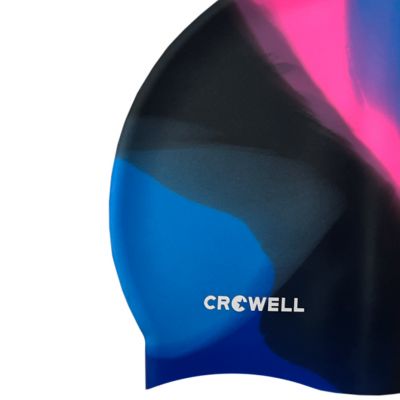 4. Crowell Multi Flame Silicone Swimming Cap, col. 17
