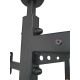 34. GYMNASTIC WOODEN AND METAL EXTENSION WALL BAR WITH METAL HANDLE IN OAK COLOUR BENCHK 511