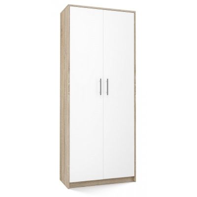 4. OLIV 2D filing cabinet 74x35xH180 sonoma/white