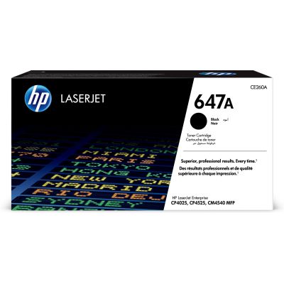 2. HP 647A CE260A Toner Cartridge Black