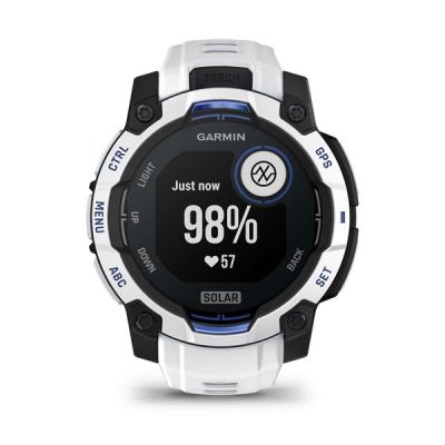 34. GARMIN Instinct 3 45mm SOLAR Whitestone smartwatch