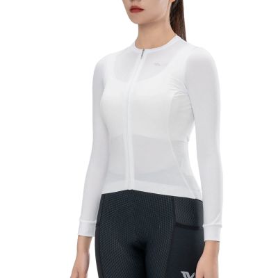 2. Rockbros 15210006005 TVI Women's Cycling Jersey Long Sleeve L - White