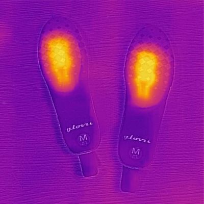 16. Glovii GW2M heated shoe insert (35, 36, 37, 38, 39, 40; black and red)