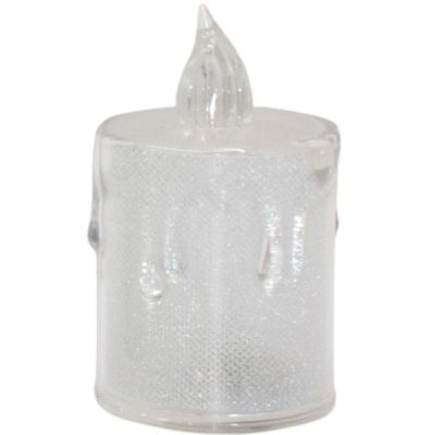 23. DECORATIVE CANDLE 3 PCS TRANSPARENT WARM WHITE 1 LED
