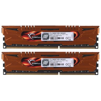 3. G.SKILL ARES DDR3 2X8GB 1600MHZ CL10 XMP LOW PROFILE F3-1600C10D-16GAO