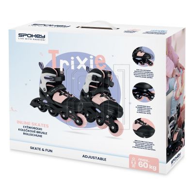 9. Spokey Trixie BK/PK Jr SPK-944676 roller skates size 31-34