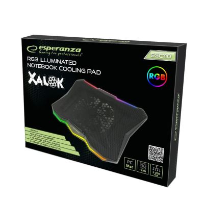 9. ESPERANZA RGB GAMING COOLING PAD XALOK EGC110