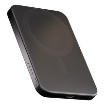 ZENS Slim Qi2 Aluminum Powerbank - 5000 mAh magnetic powerbank compatible with MagSafe and Qi2 (black)