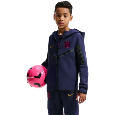 Nike FC Barcelona Tech Fleece Kids' Sweatshirt Navy Blue II3722 498
