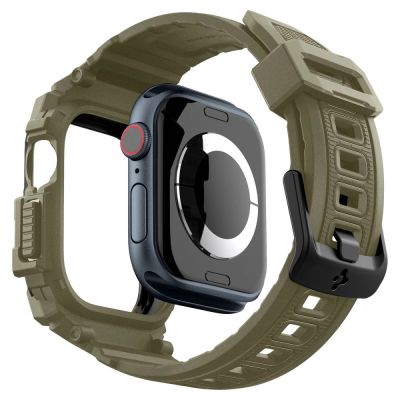 8. Spigen Rugged Armor ”Pro” Strap for Apple Watch 10 (46MM) - Green