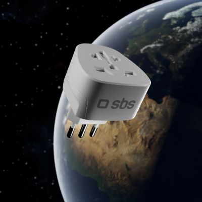 9. SBS IT Travel Adapter - Universal - White