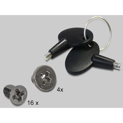 7. Delock 5.25" Mobile Rack for 4 x 2.5” SATA HDD / SSD