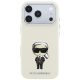 4. Karl Lagerfeld Smooth Ikonik Sketch MagSafe Case for iPhone 18 Pro / 17 Pro - Beige