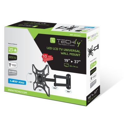 2. Techly ICA-LCD 2923B TV Mount for 94 cm (37") Black