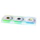 4. Lian Li LULI-100 UNI FAN SL LCD fan, ARGB, PWM, 3x, 120 mm, Wireless control via 2.4GHz controller, white