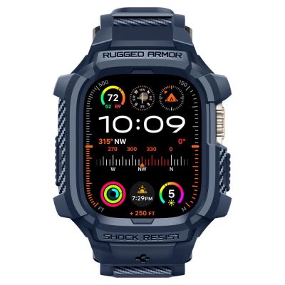 20. Spigen Rugged Armor Pro Case for Apple Watch Ultra 1 / 2 (49mm) - Navy Blue