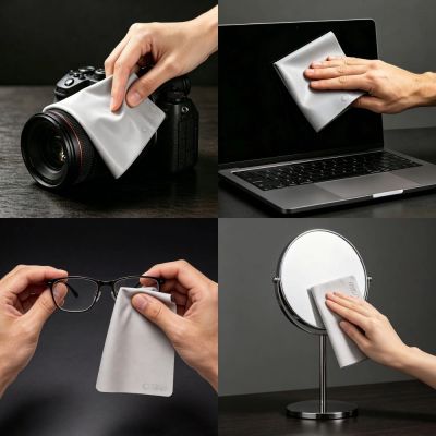 8. Tech-Protect Polishing Cloth Microfiber Screen Cloth for Laptop 15-16" - Gray