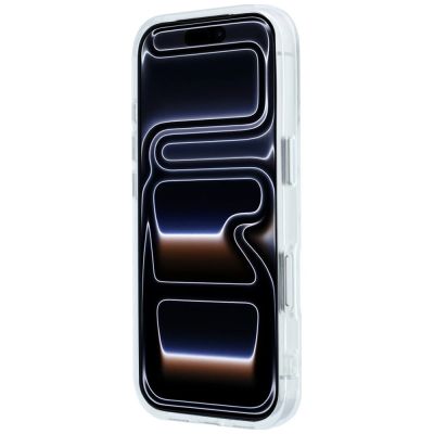5. Karl Lagerfeld IML Rhinestones Allover and Electroplated Logo Case for iPhone 17 Pro Max / 18 Pro Max - White