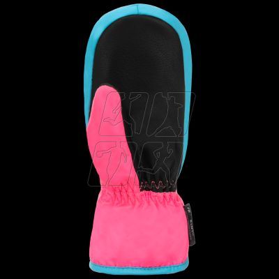 3. REUSCH Ben Mitten children's winter gloves waterproof insulated mittens pink-blue (62/85/408/3305)